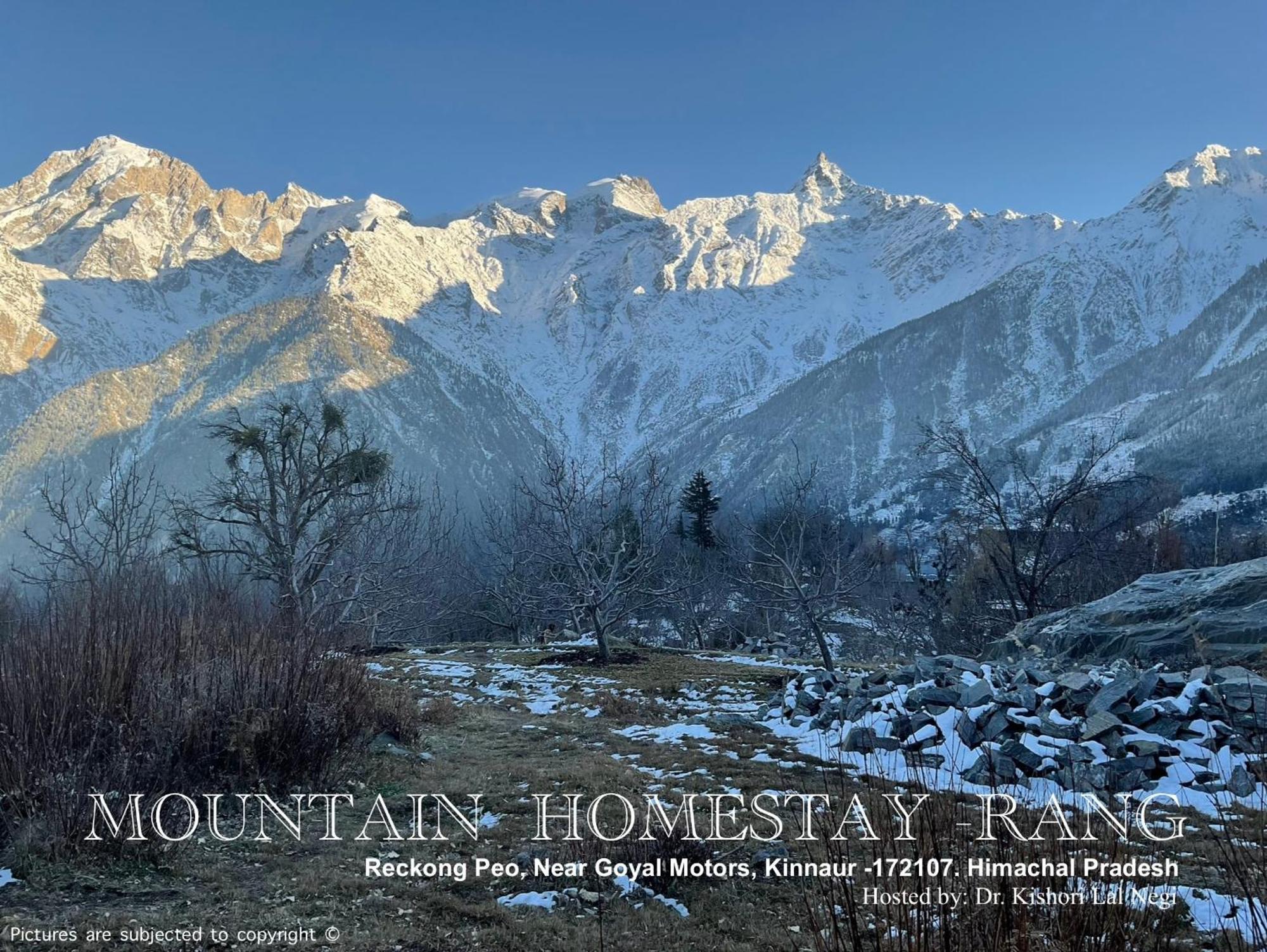 Mountain Home Stay -Rang, At Reckong Peo - Kalpa, Near Goyal Motors, Way To Petrol Pump At Itbp Quarters Buitenkant foto