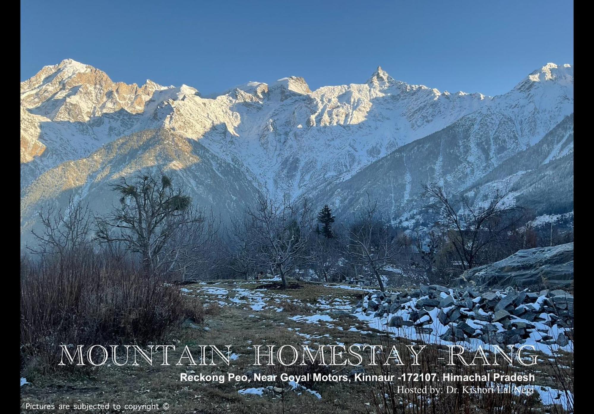 Mountain Home Stay -Rang, At Reckong Peo - Kalpa, Near Goyal Motors, Way To Petrol Pump At Itbp Quarters Buitenkant foto